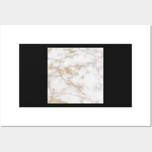 Golden Marble Effect Pattern Posters and Art